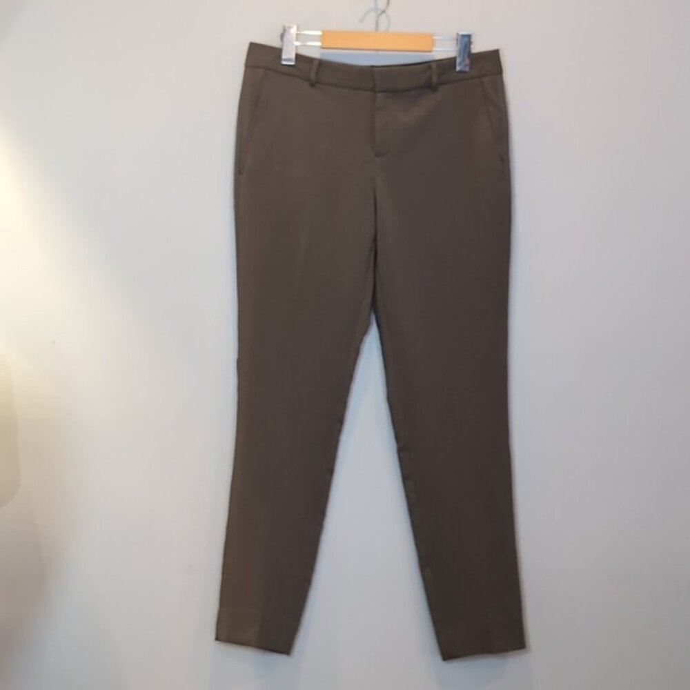Banana Republic Ryan Pants Slim Straight Leg Trousers Mid Rise Crocodile Size 4 - Picture 3 of 14